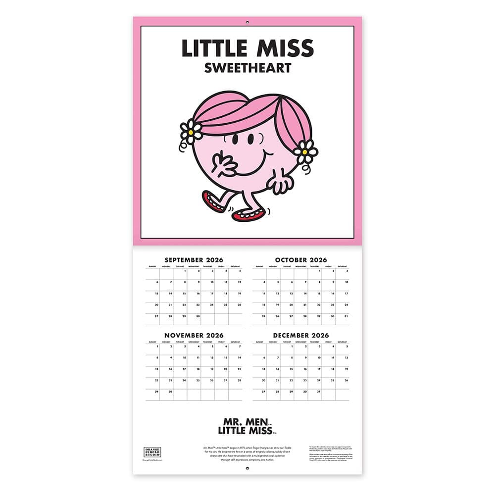 Mr. Men Little Miss 2027 Wall Calendar Second Alternate Image