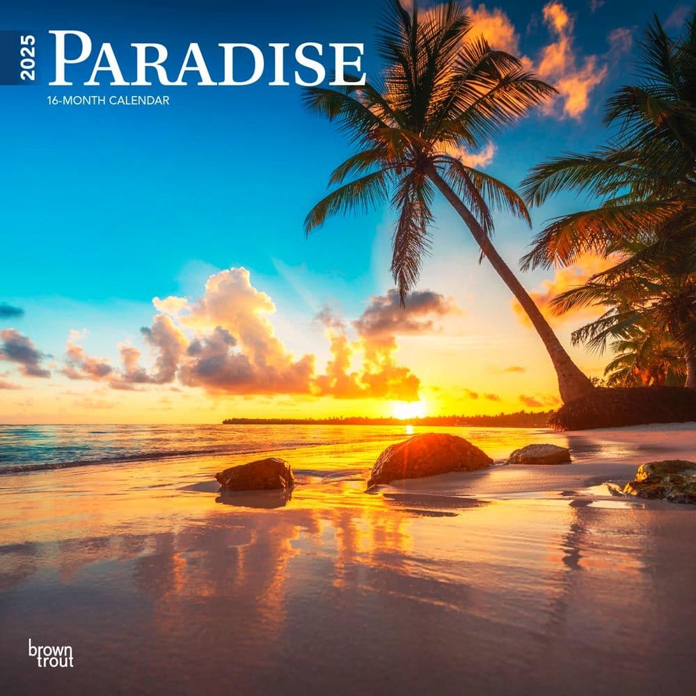 Paradise 2025 Wall Calendar Main Product Image width=&quot;1000&quot; height=&quot;1000&quot;