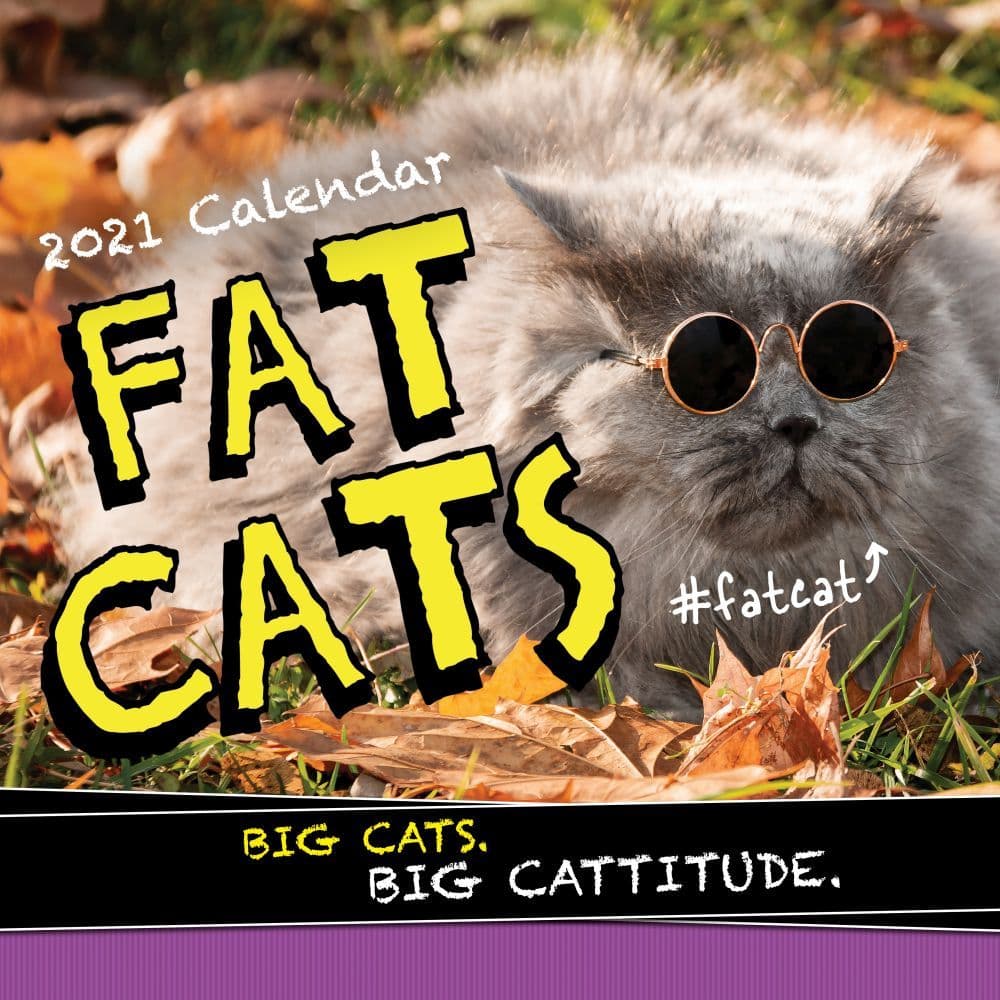 Fat Cats Wall Calendar