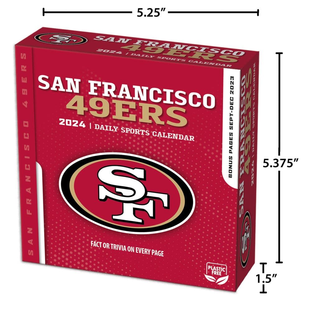 NFL San Francisco 49ers 2024 Desk Calendar