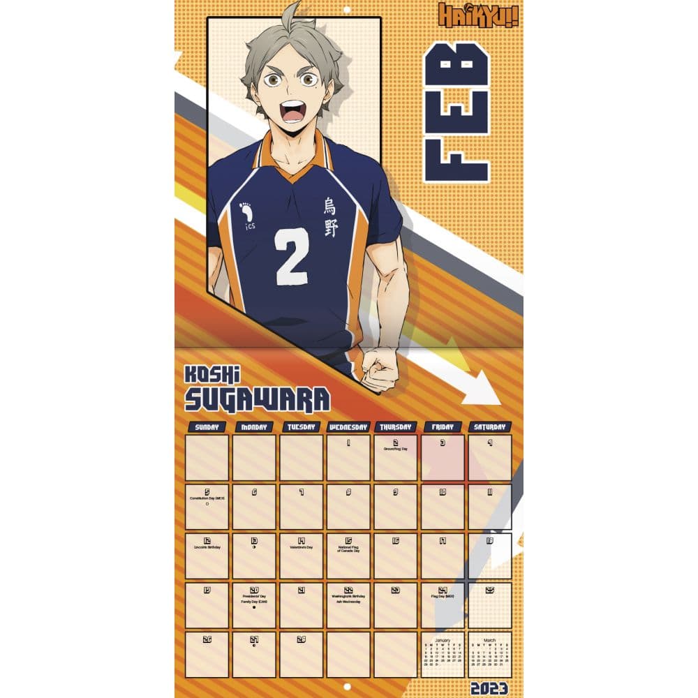 Haikyu 2023 Wall Calendar - Calendars.com