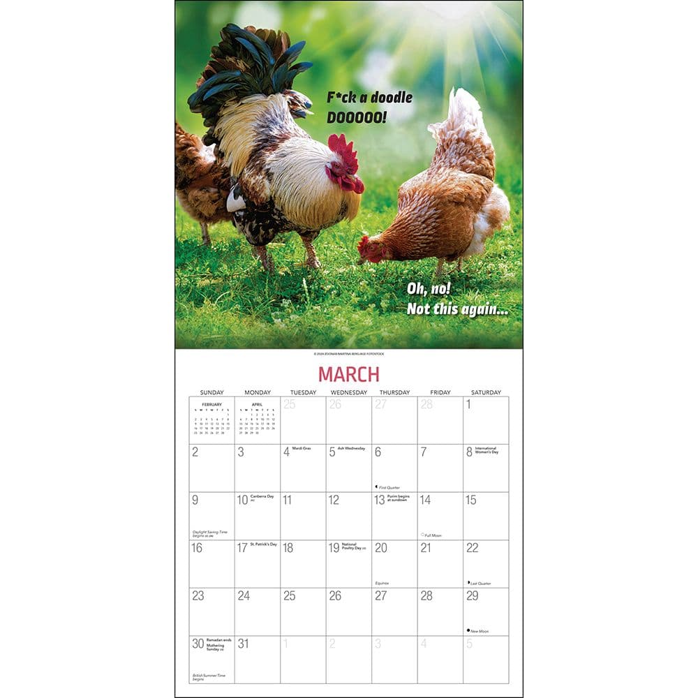 Extremely Fowl 2025 Wall Calendar Second Alternate Image width="1000" height="1000"