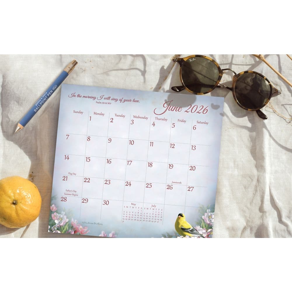 Songbirds of Faith by Hautman Brothers 2026 Magnetic Calendar Second Alternate Image