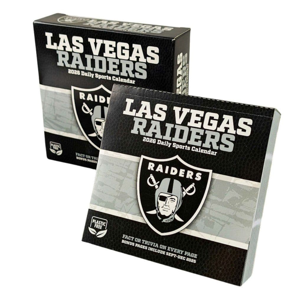 NFL Las Vegas Raiders 2026 Desk Calendar Main Product Image