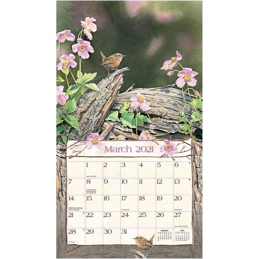 Songbirds Wall Calendar by Susan Bourdet