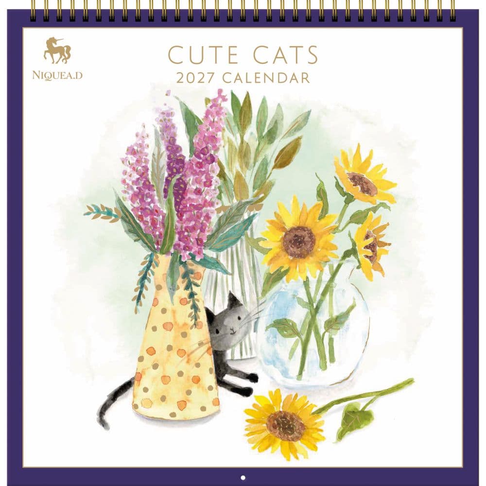Cute Cats 2027 Spiral Wall Calendar Main Product Image
