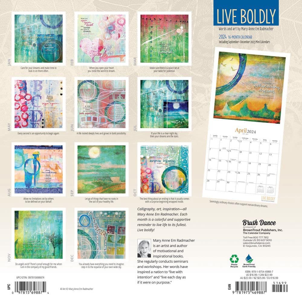 Live Boldly 2024 Wall Calendar First Alternate Image width=&quot;1000&quot; height=&quot;1000&quot;