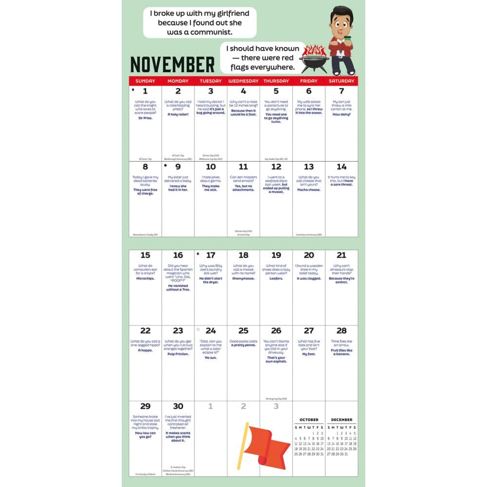 Dad Jokes 2026 Wall Calendar Fourth Alternate Image