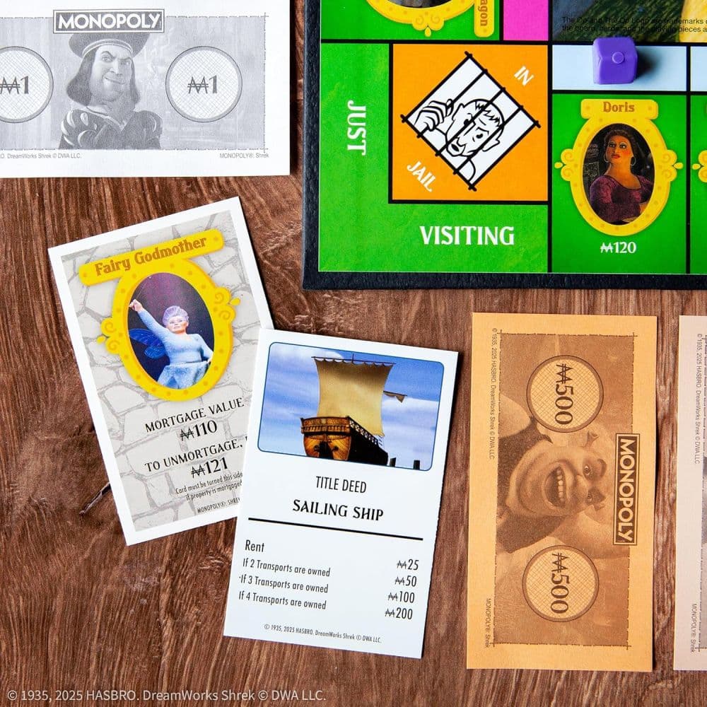 Monopoly Shrek Edition Board Game Eighth Alternate Image