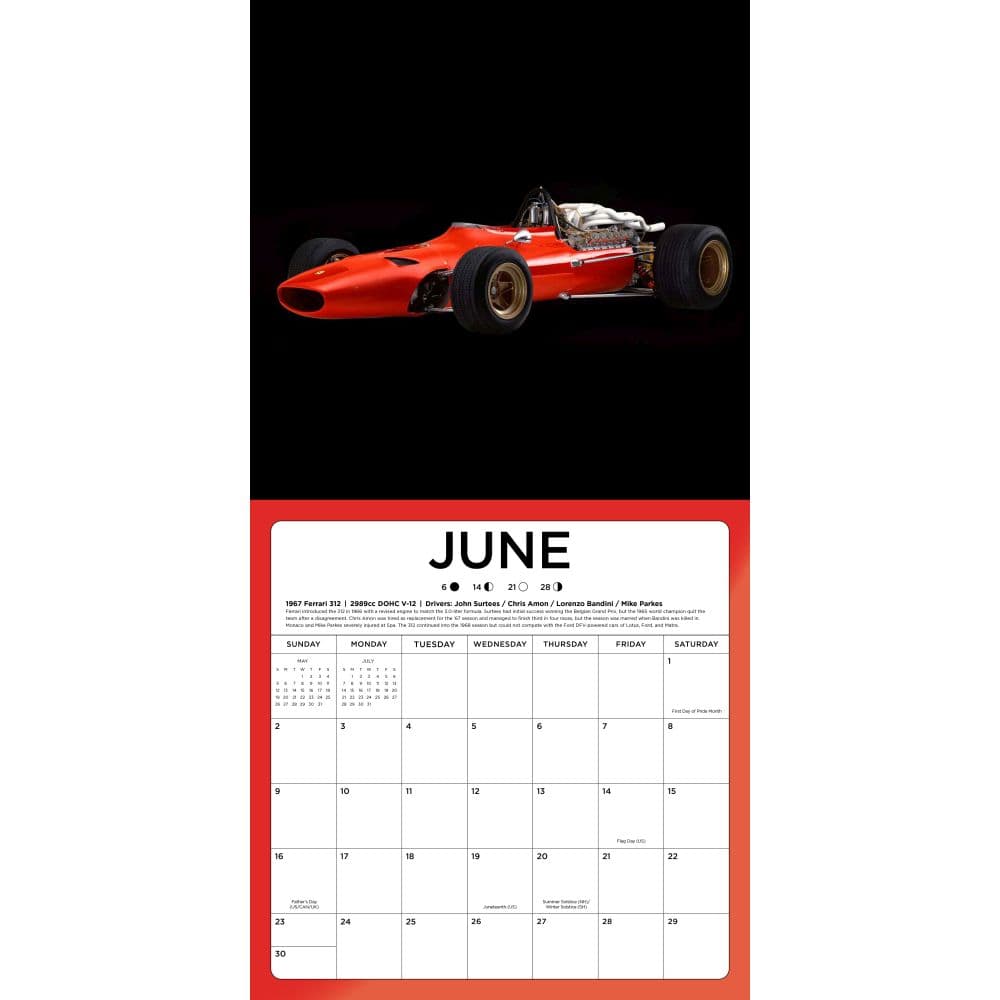Formula 1 2024 Wall Calendar Alternate Image 2