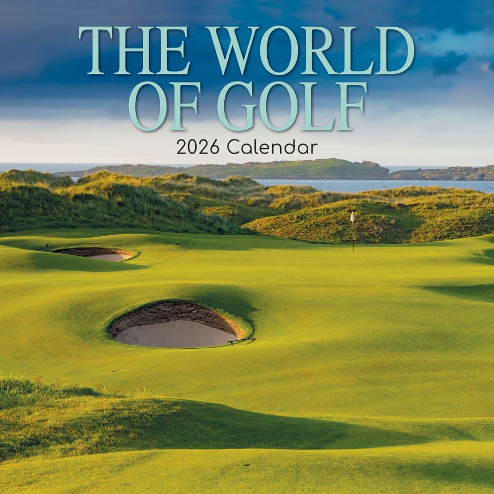 World of Golf 2026 Wall Calendar Main Image