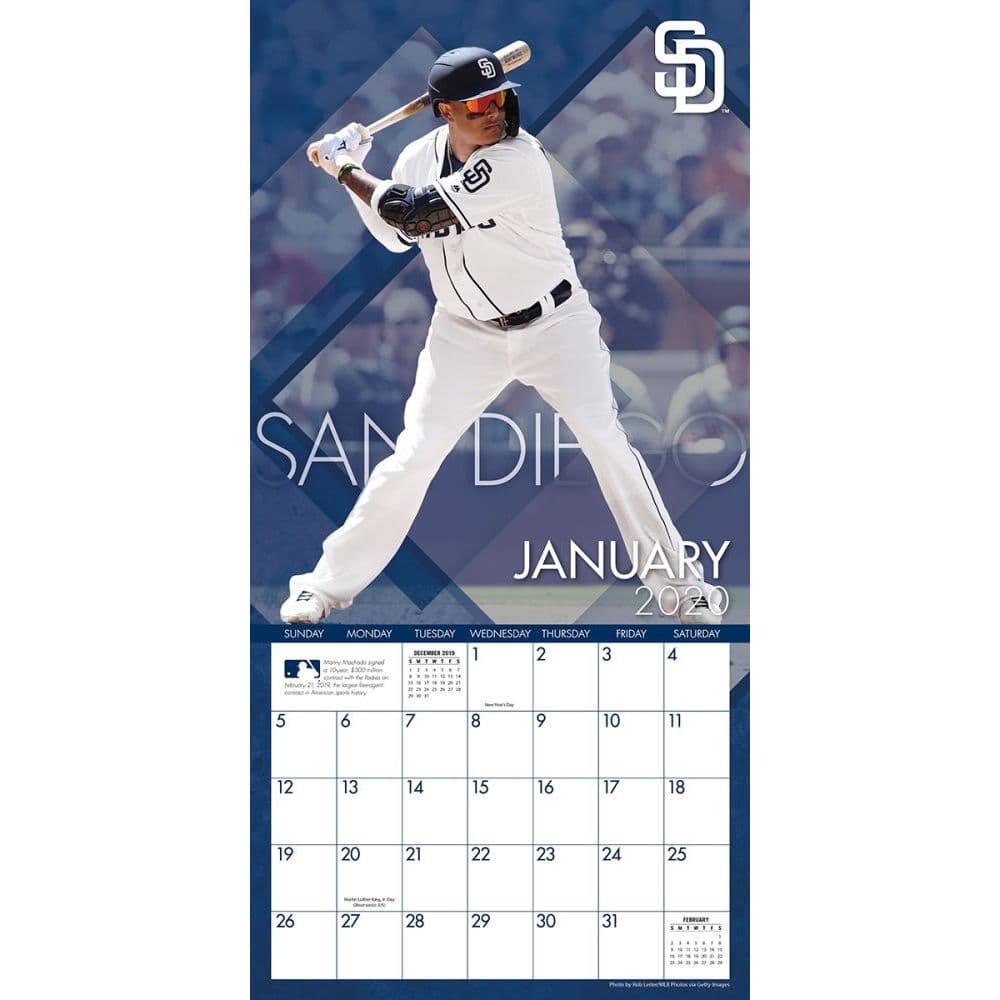 San Diego Padres Wall Calendar