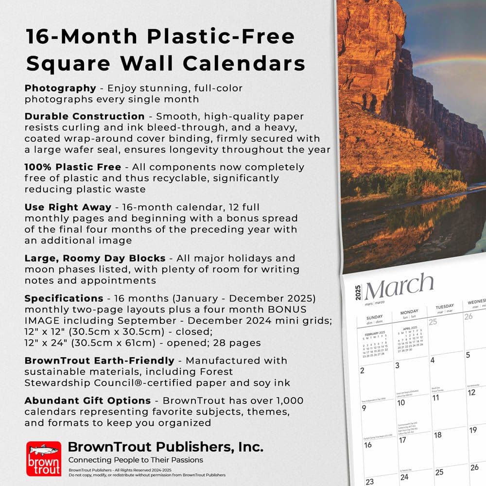 Texas Nature 2025 Wall Calendar Fifth Alternate Image