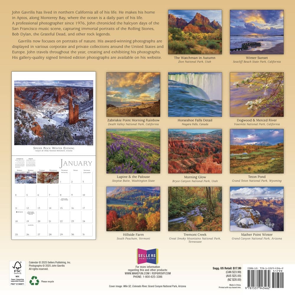 Spirit of Place 2026 Wall Calendar First Alternate Image