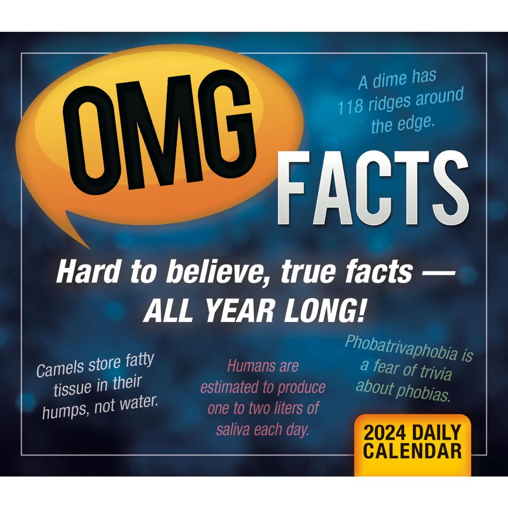 OMG Facts 2024 Desk Calendar First Alternate Image width=&quot;1000&quot; height=&quot;1000&quot;