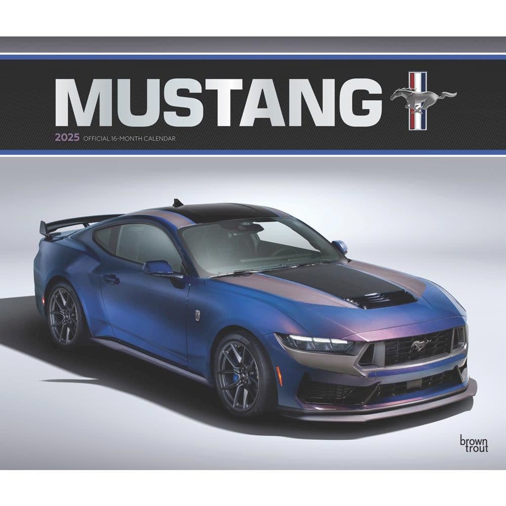 Mustang Deluxe 2025 Wall Calendar Main Image