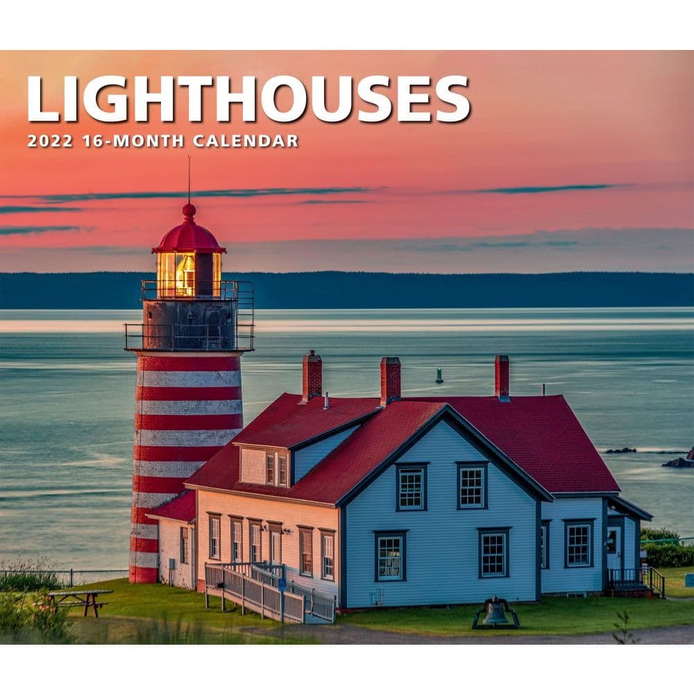 Lighthouses Deluxe 2022 Wall Calendar - Calendars.com