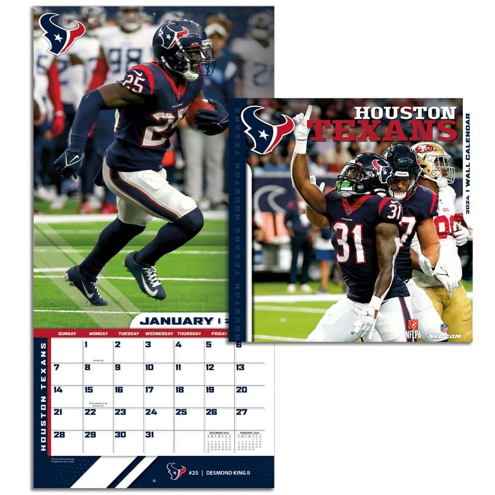 Houston Texans 2024 Mini Wall Calendar