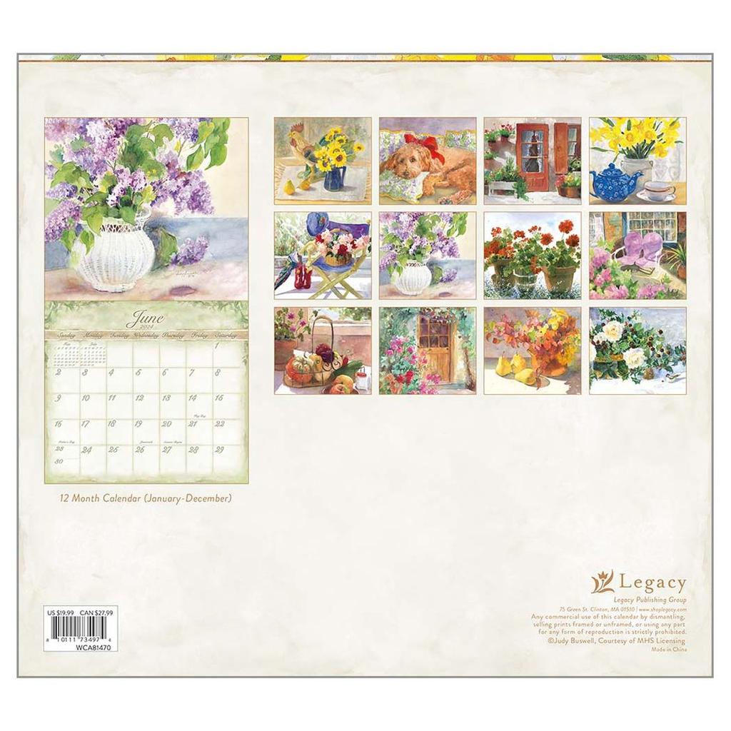 Watercolors Buswell 2024 Wall Calendar First Alternate Image width=&quot;1000&quot; height=&quot;1000&quot;