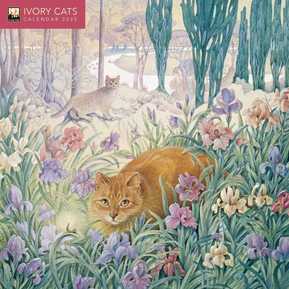 Ivory Cats 2025 Mini Wall Calendar - Calendars.com