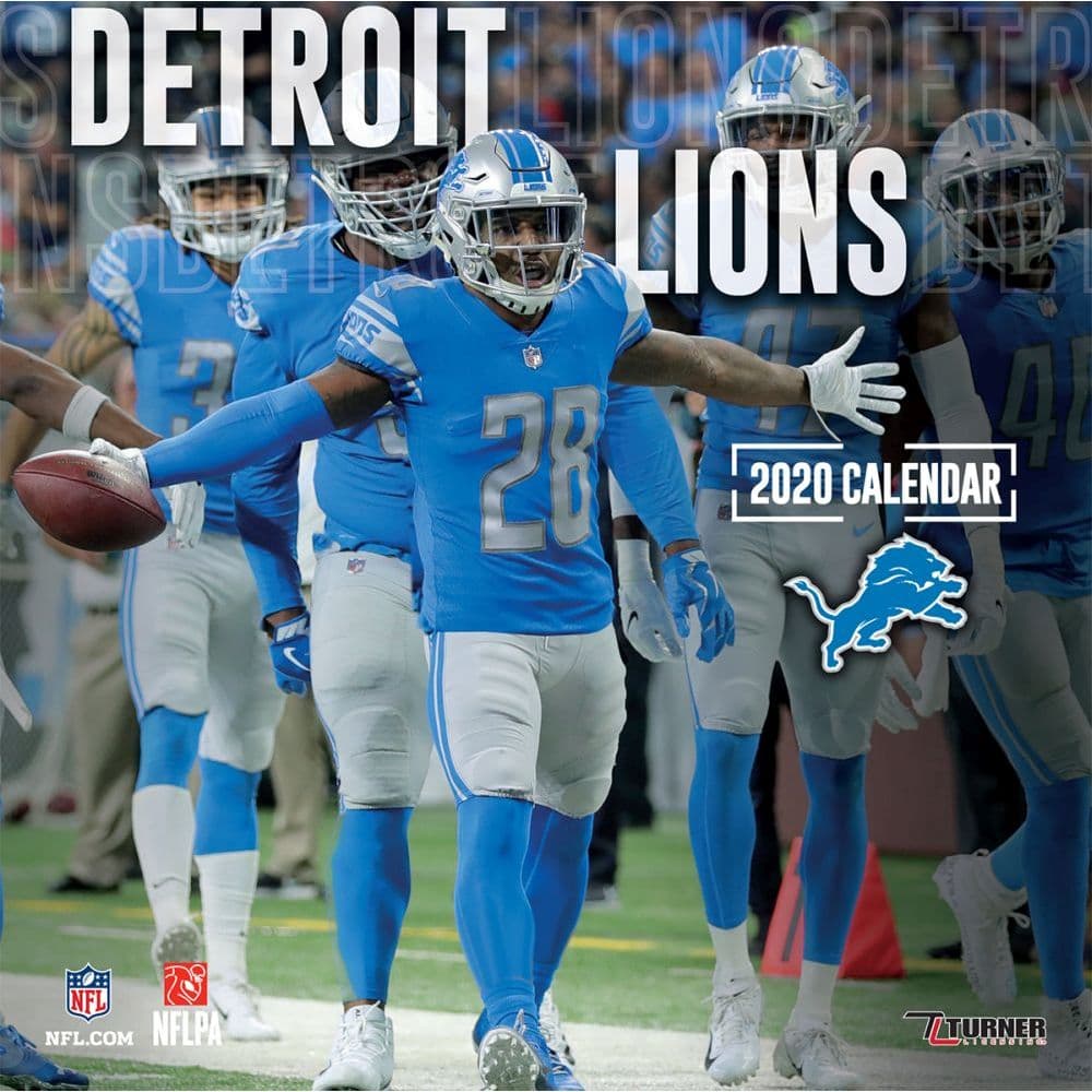 Detroit Lions Wall Calendar