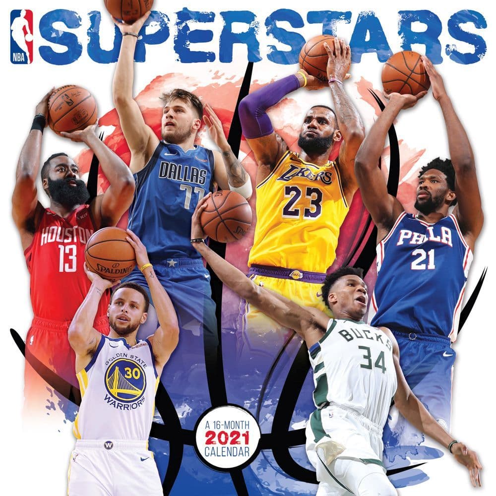 NBA Superstars Wall Calendar - Calendars.com