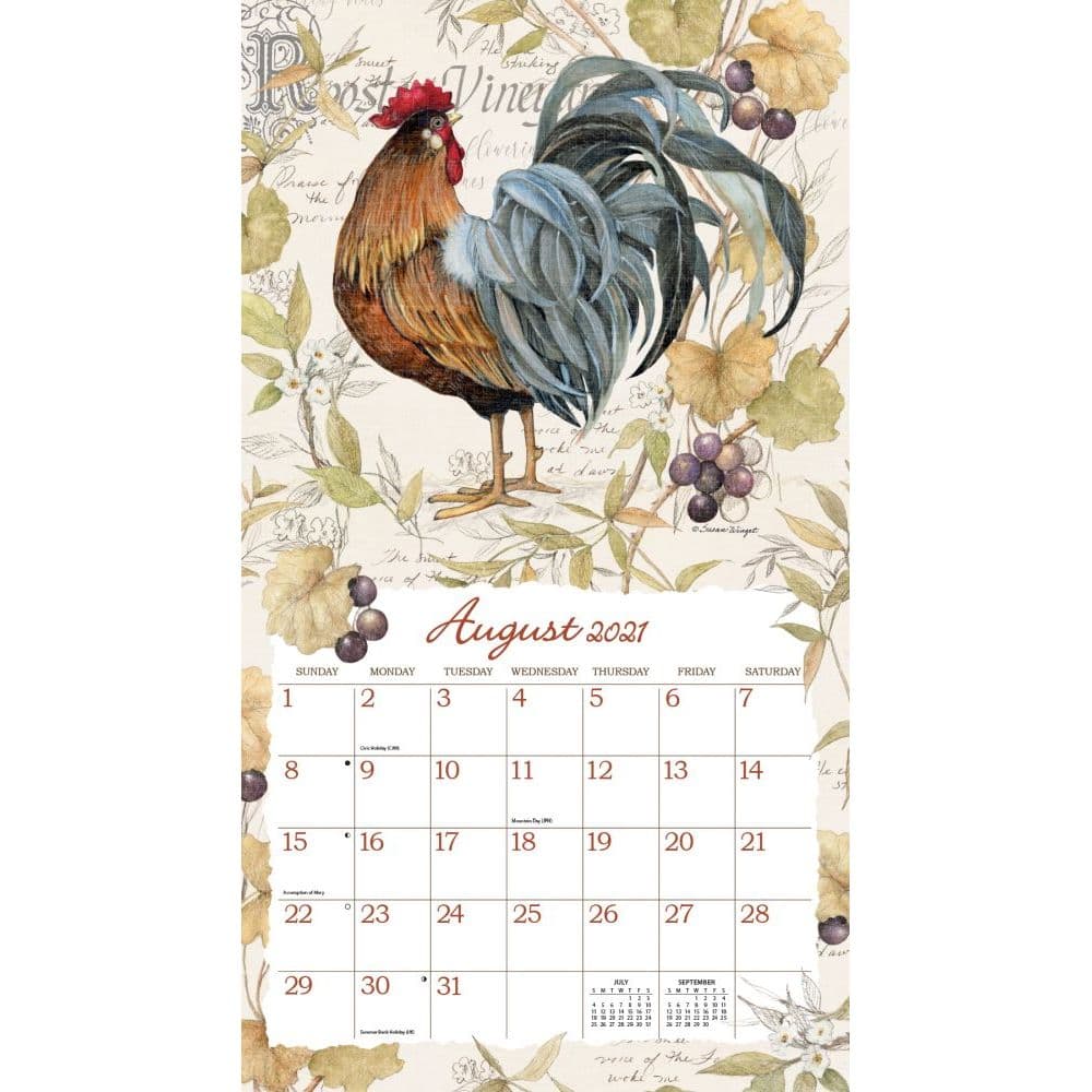 Proud Rooster Special Edition Wall Calendar