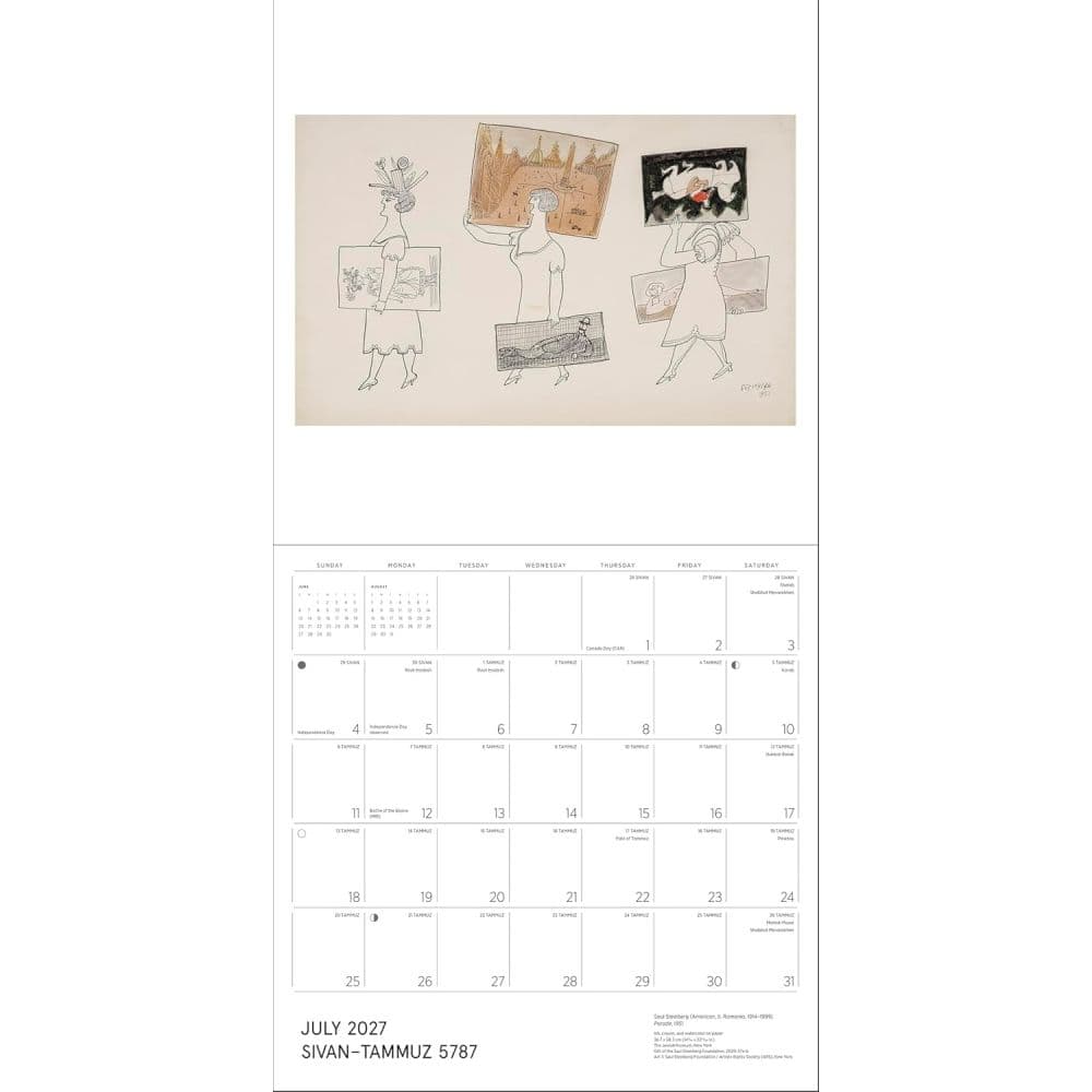 Jewish Museum 2027 Wall Calendar Fourth Alternate Image