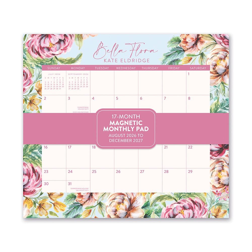 image Bella Flora 2027 Magnetic Wall Calendar Main Product Image