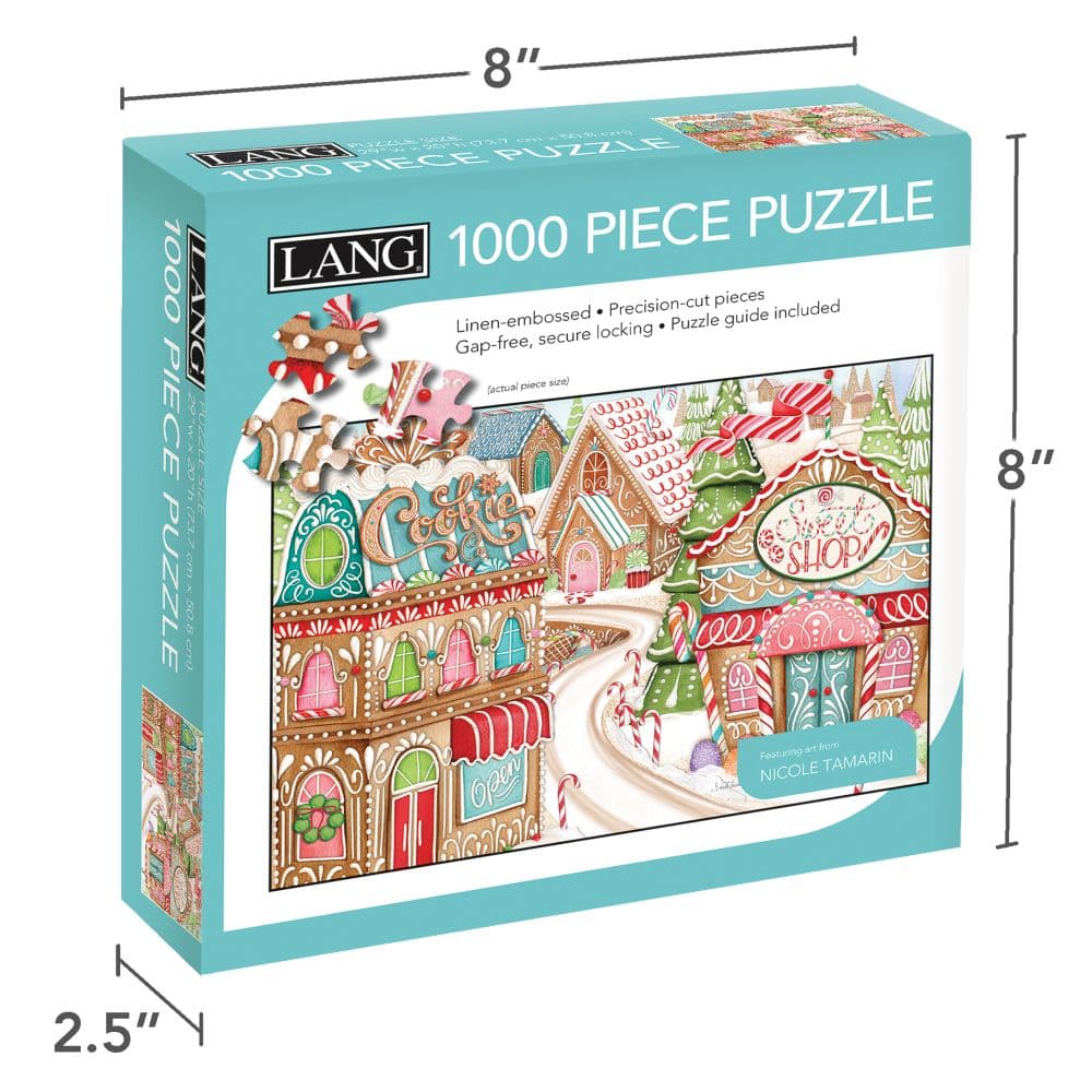 Gingerbread Lane 1000 Piece Puzzle Fourth Alternate Image