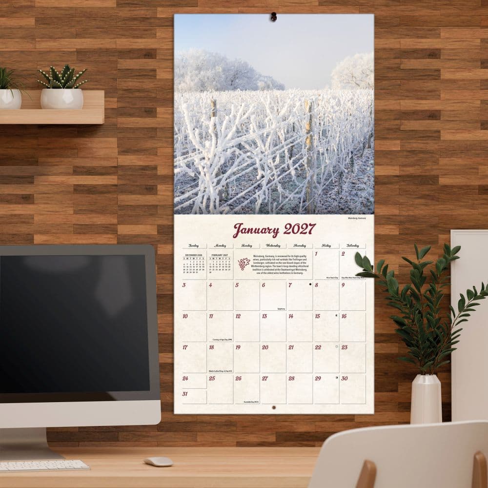 Wine Country Photo 2027 Wall Calendar Fifth Alternate Image