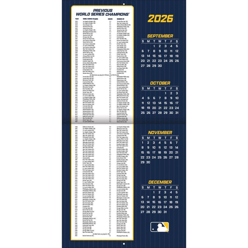 MLB Milwaukee Brewers 2027 Wall Calendar Second Alternate Image