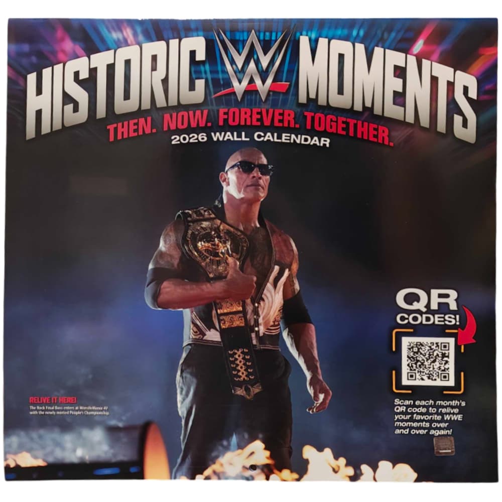 image WWE Historical Events 2026 Wall Calendar Main Product Image