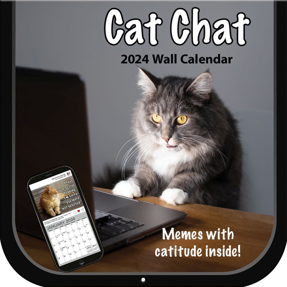 Cat Chat 2024 Wall Calendar Main Product Image width=&quot;1000&quot; height=&quot;1000&quot;
