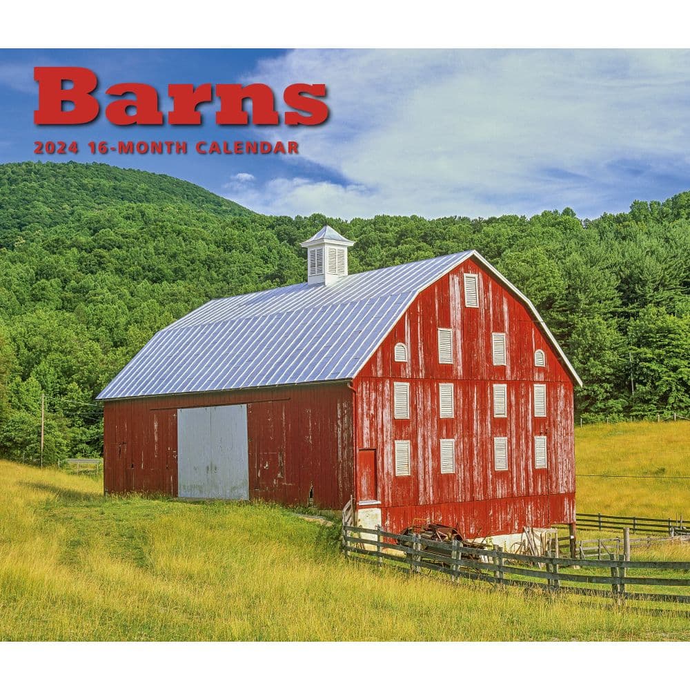 Barns Deluxe 2024 Wall Calendar Main Product Image width=&quot;1000&quot; height=&quot;1000&quot;