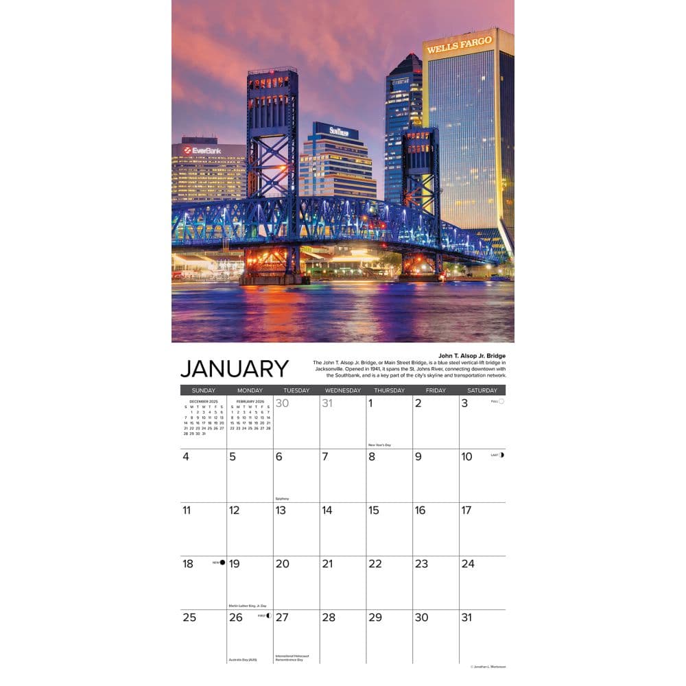 Florida Travel and Events 2026 Wall Calendar Second Alternate Image
