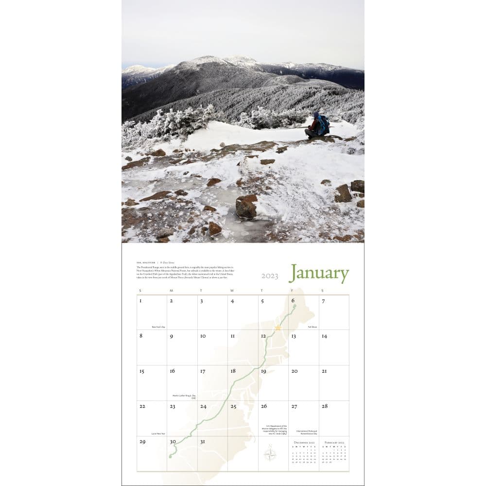 Appalachian Trail 2023 Wall Calendar - Calendars.com