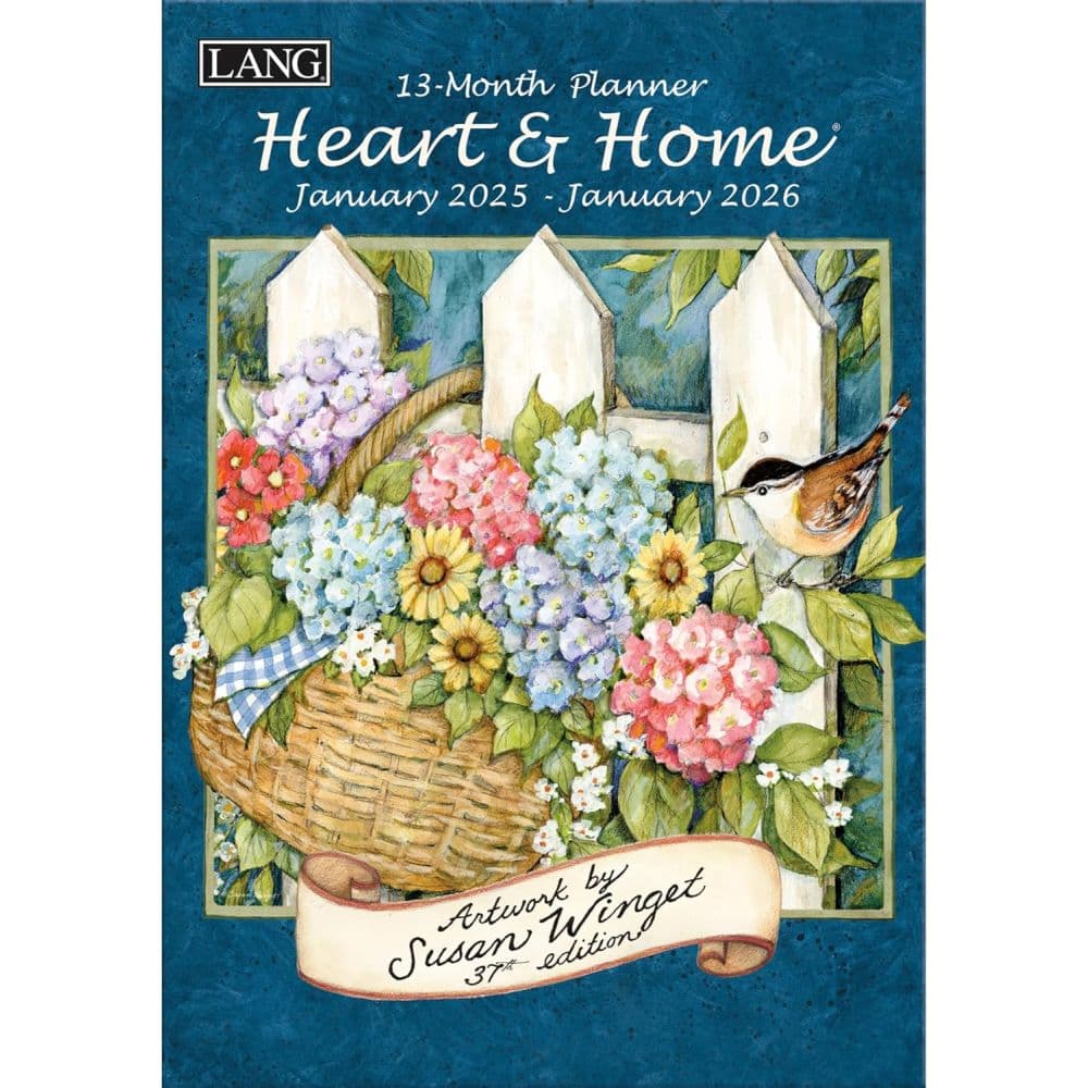 Heart and Home by Susan Winget 2025 Monthly Planner Main Product Image width=&quot;1000&quot; height=&quot;1000&quot;