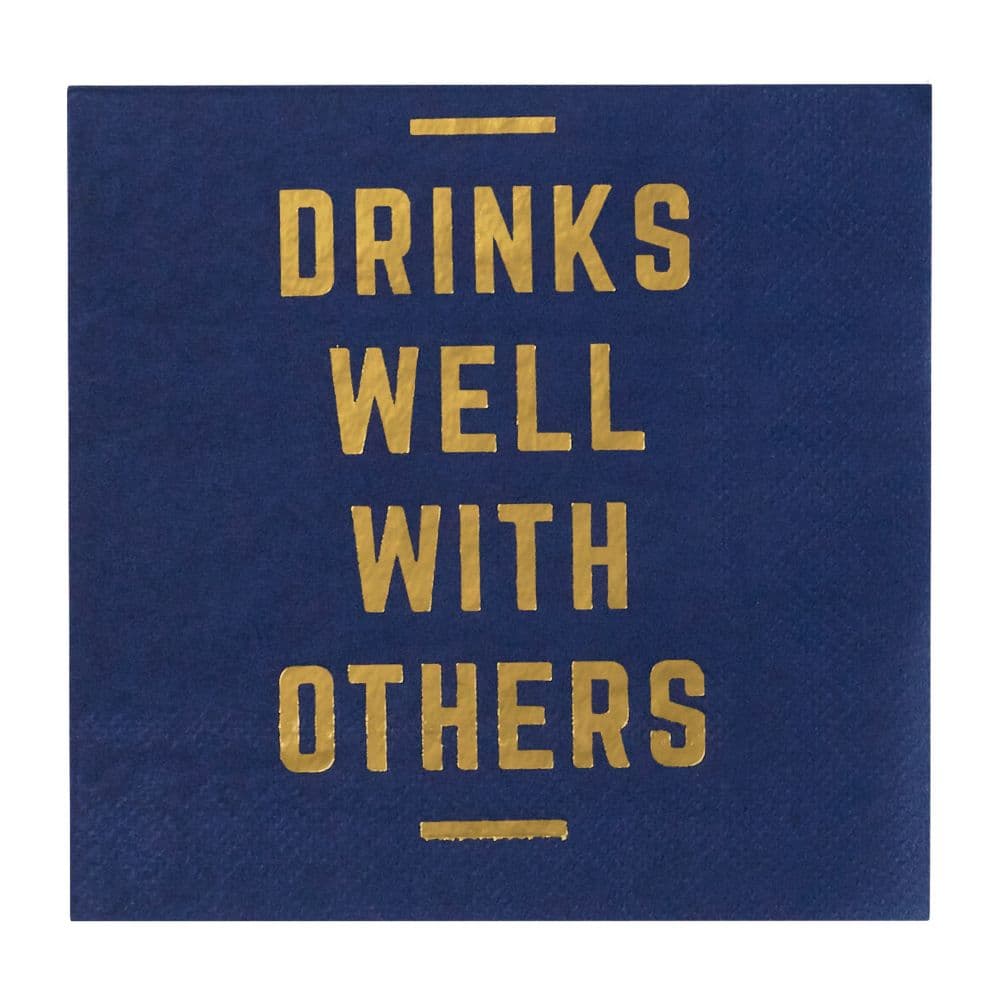 Lang Drinks Well With Others Beverage Napkin Set