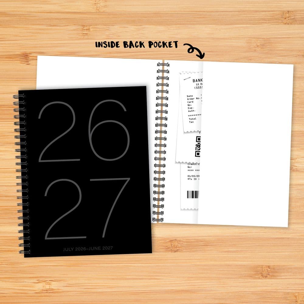 Black Academic 2027 Weekly Planner Fourth Alternate Image