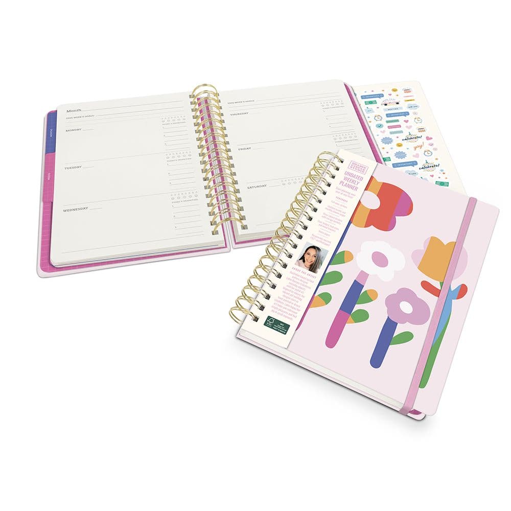 Faire Flowers Undated Planner Seventh Alternate Image