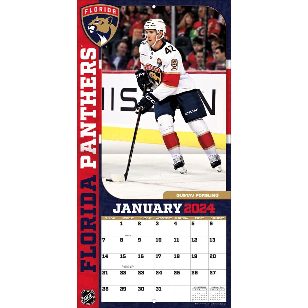 Florida Panthers 2024 Wall Calendar