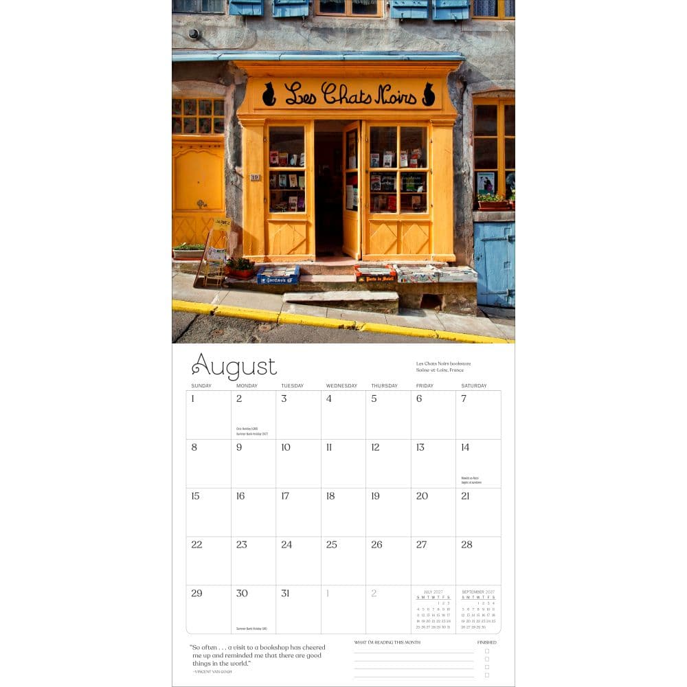 Calendar for Book Lovers 2027 Wall Calendar Second Alternate Image
