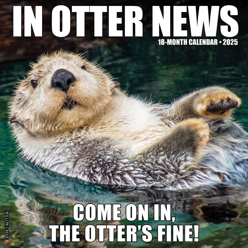 In Otter News 2025 Wall Calendar Main Product Image width=&quot;1000&quot; height=&quot;1000&quot;