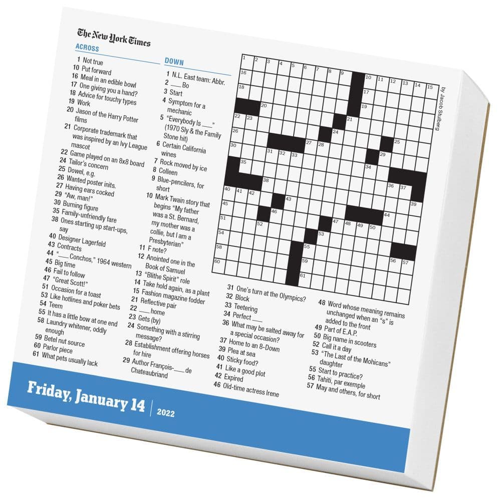 The New York Times Crossword 2022 Page-A-Day Calendar - Calendars.com