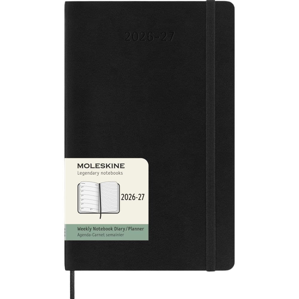 image Moleskine Black 2027 Large Soft Cover Weekly Planner Main Product Image