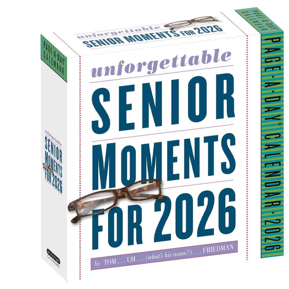 Unforgettable Senior Moments 2026 Desk Calendar Main Product Image
