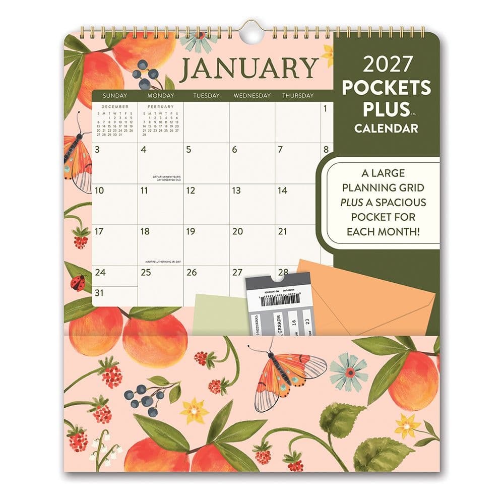 image Fruit and Flora Pockets Plus 2027 Wall Calendar Main Product Image