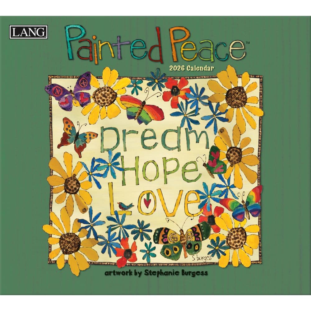 Painted Peace 2026 Wall Calendar by Stephanie Burgess Main Image