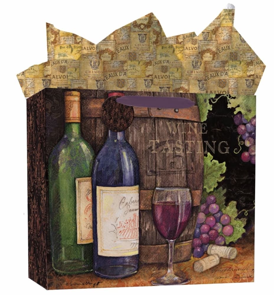 Wine Country Extra Large Gift Bag by Susan Winget